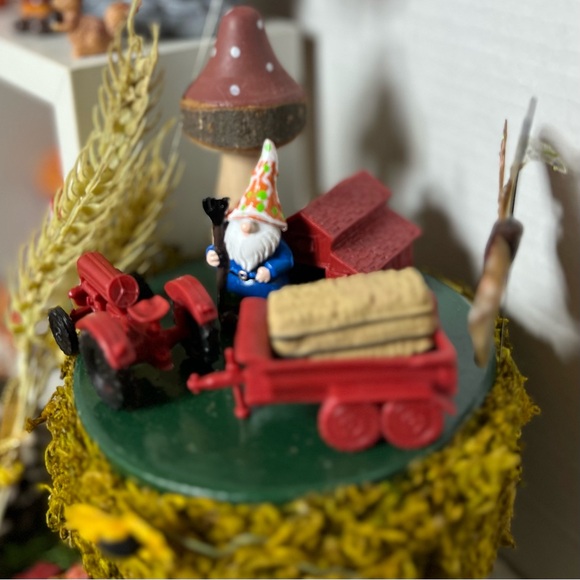 HELLO FALL FAIRY GARDEN GNOME VILLAGE GIFT SET - Picture 3 of 16